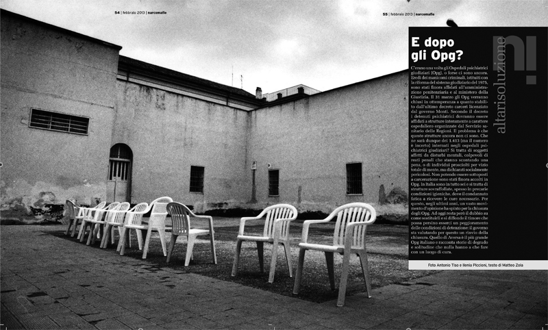 "E dopo gli Opg?" Un reportage di Molo7 Photo Agency su Narcomafie a marzo 2013.
